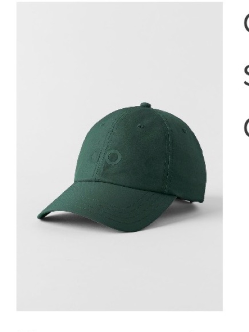 ALO performance off-duty cap in Clover Green